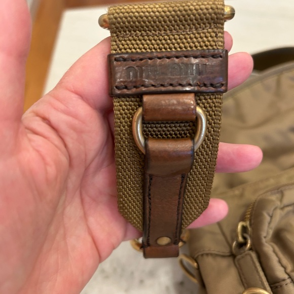 Miu Miu Olive Green Messenger Shoulder Bag - Picture 4 of 13